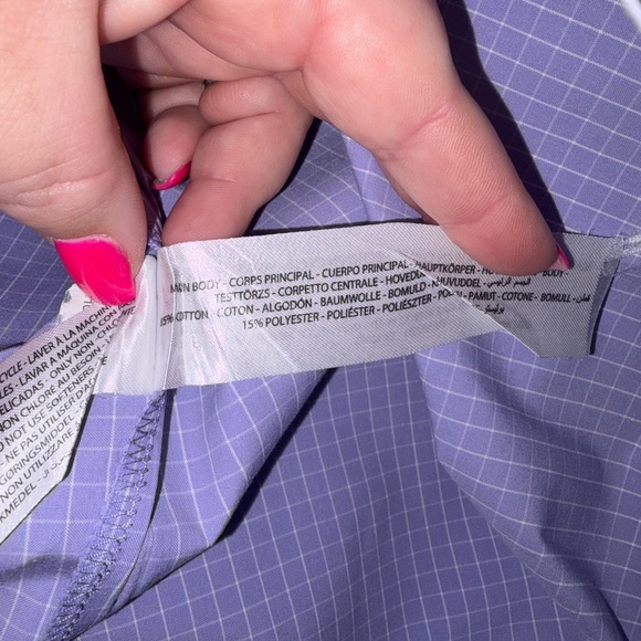 🆕💜 Ariat Pro Series Mens Purple Check Western Button Down Shirt Rodeo Ranch - Picture 15 of 15